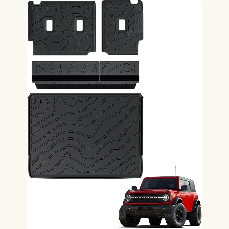 Mabett cargo liner and seat back cover set for Ford Bronco four-door
