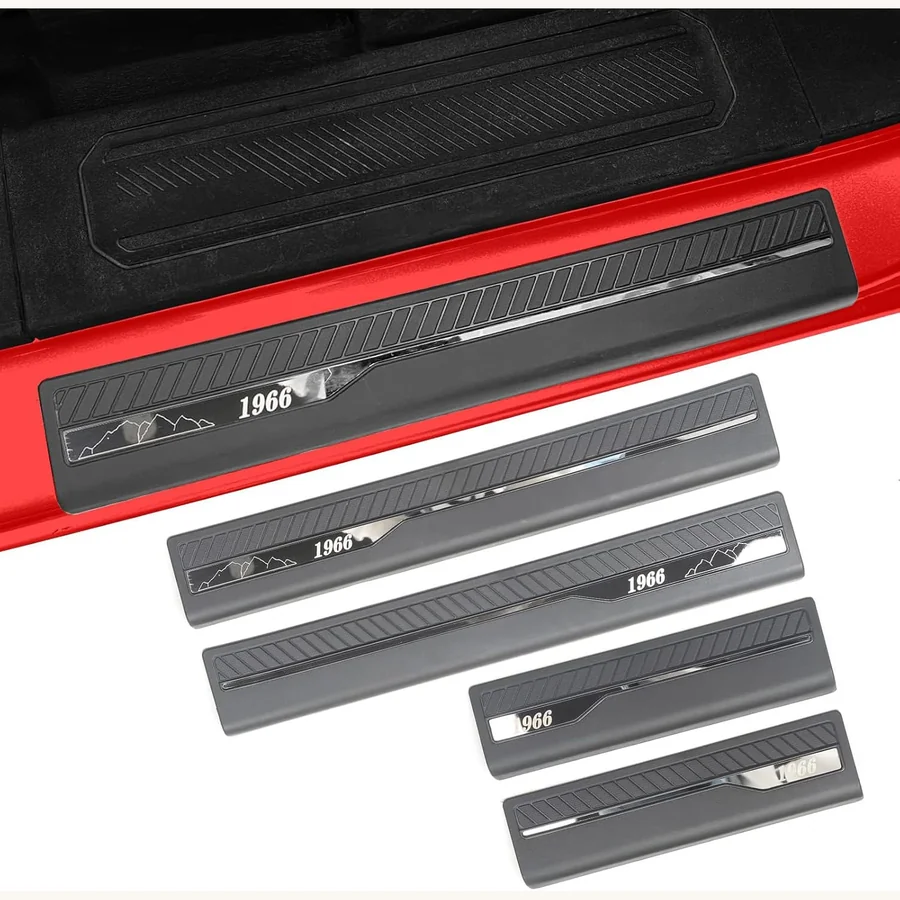 Mabett door sill protectors with 1966 pattern for Ford Bronco four-door