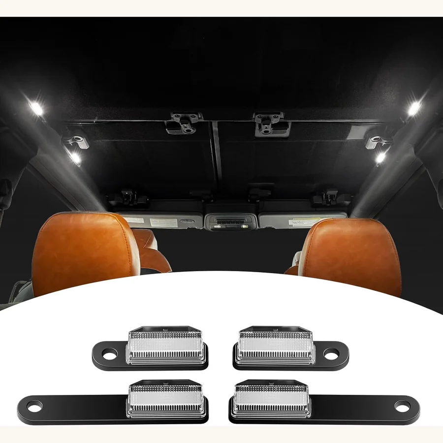 Mabett LED interior dome lights four-piece kit for Ford Bronco