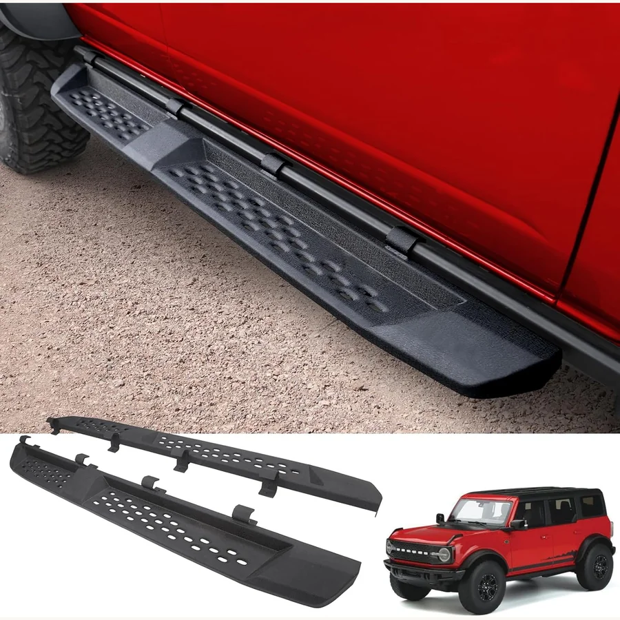 Mabett Raptor style running board for Ford Bronco four-door with rock rails