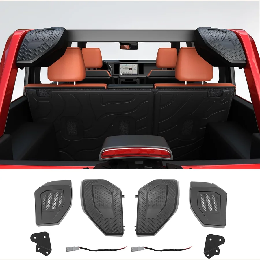 Mabett rear 6.5 inch speaker pods for Ford Bronco four-door