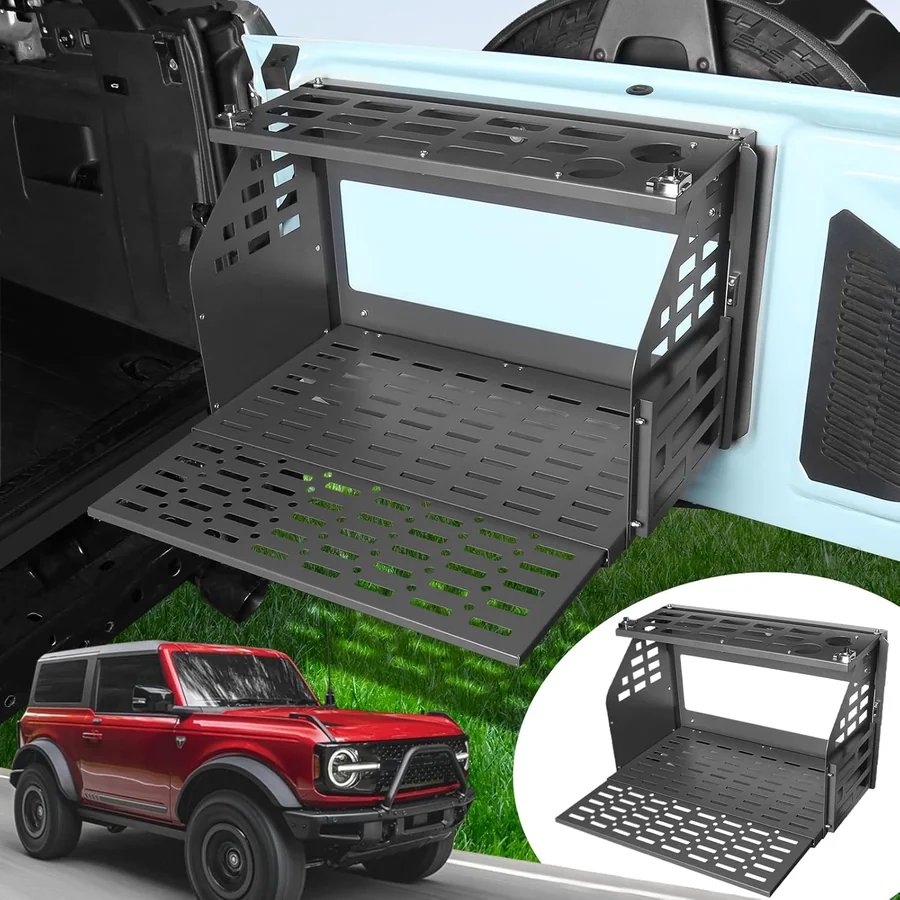 Mabett foldable tailgate table for Ford Bronco two and four-door